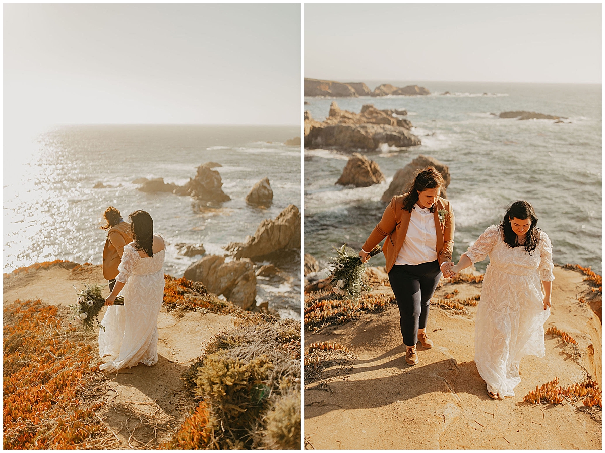 Ashlee and Amy's LGBTQ big sur elopement photos by Nadeen Sparks Photography