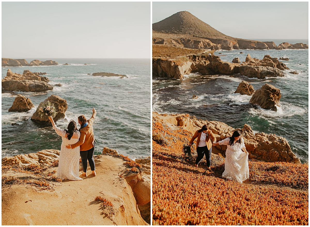 Ashlee and Amy's LGBTQ big sur elopement photos by Nadeen Sparks Photography