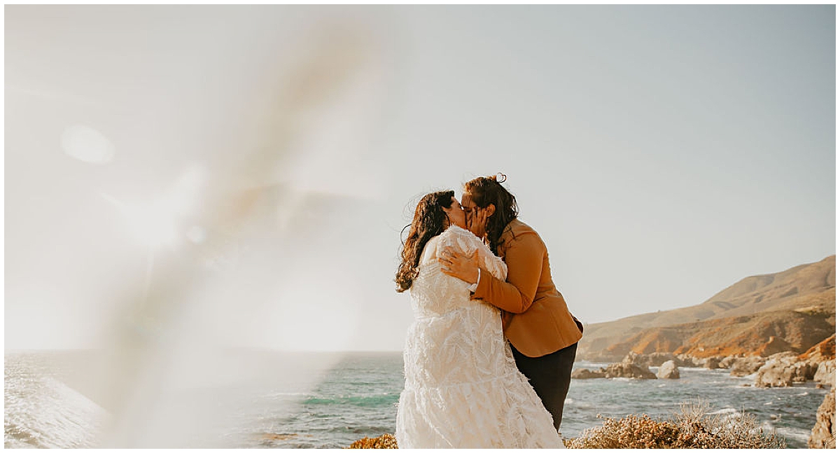 Ashlee and Amy's LGBTQ big sur elopement photos by Nadeen Sparks Photography