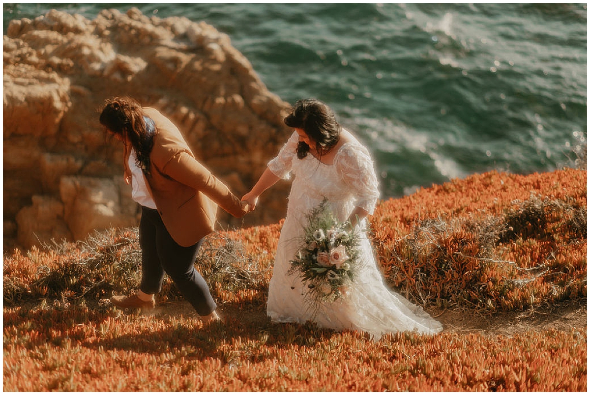 Ashlee and Amy's LGBTQ big sur elopement photos by Nadeen Sparks Photography