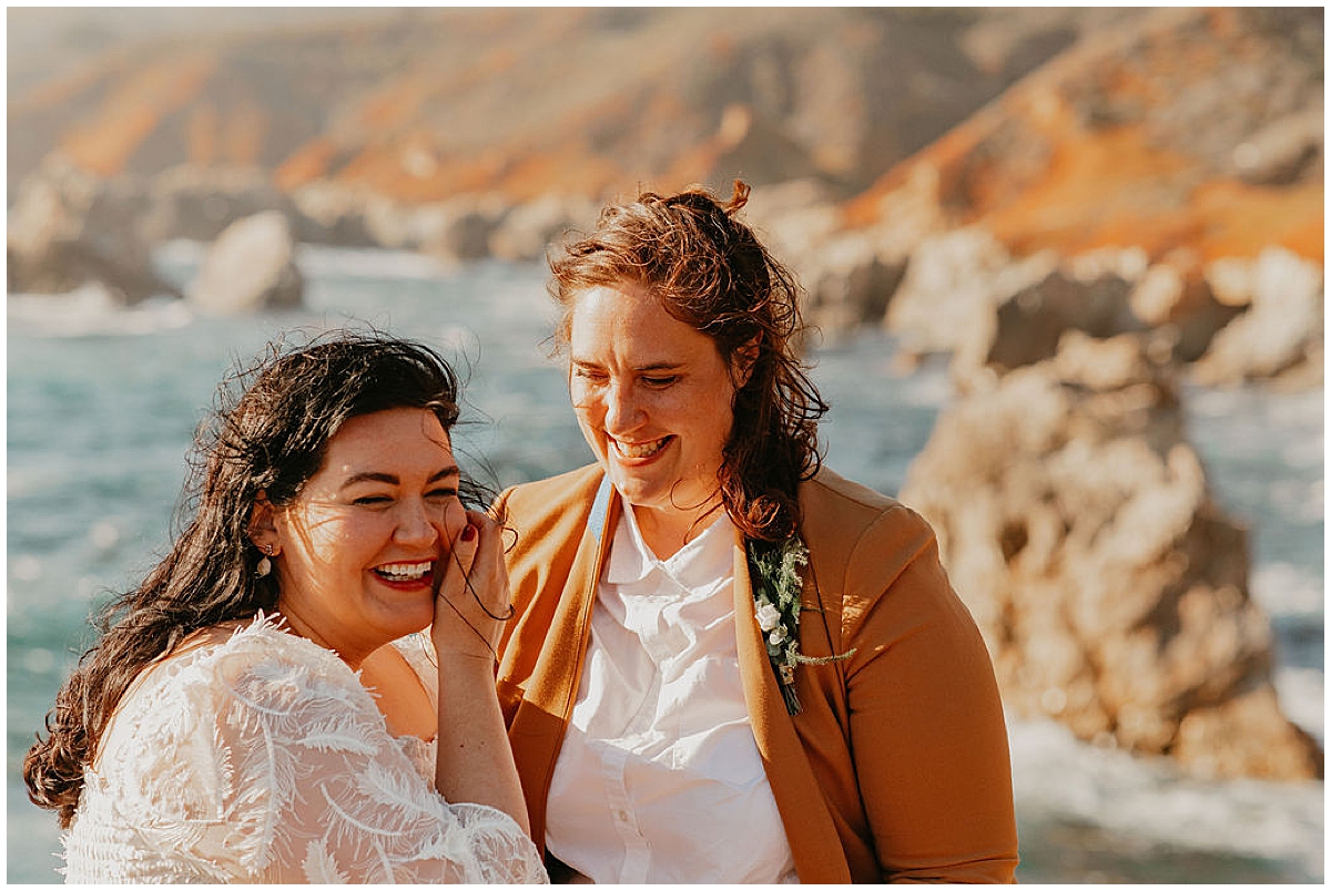 Ashlee and Amy's LGBTQ big sur elopement photos by Nadeen Sparks Photography