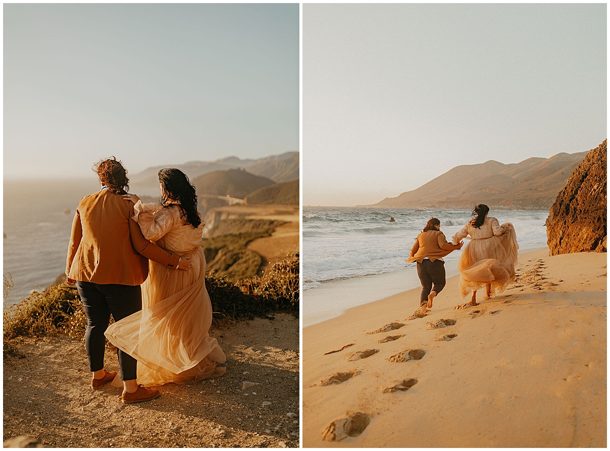 Ashlee and Amy's LGBTQ big sur elopement photos by Nadeen Sparks Photography