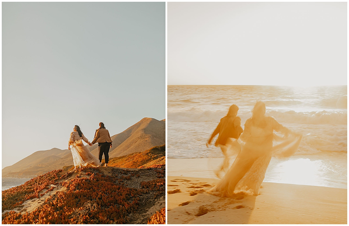 Ashlee and Amy's LGBTQ big sur elopement photos by Nadeen Sparks Photography
