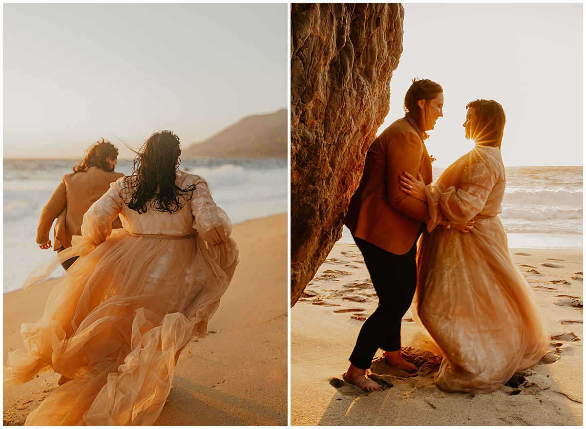 Ashlee and Amy's LGBTQ big sur elopement photos by Nadeen Sparks Photography