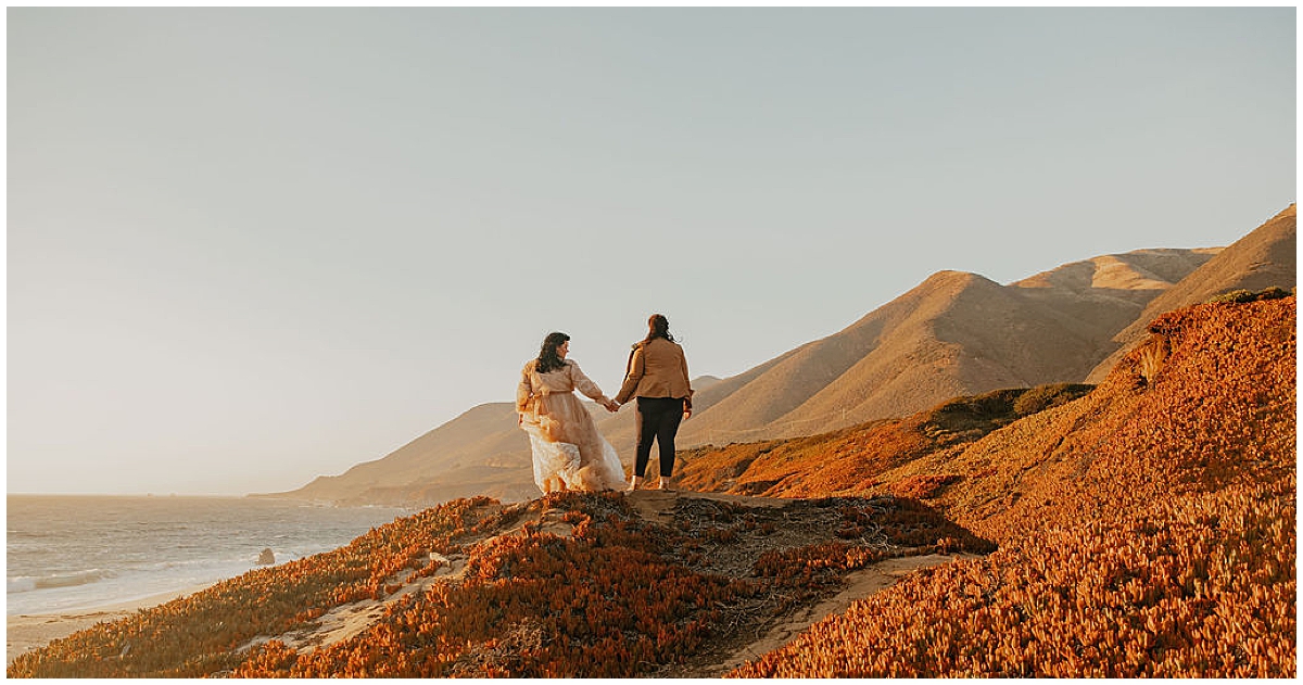 Ashlee and Amy's LGBTQ big sur elopement photos by Nadeen Sparks Photography