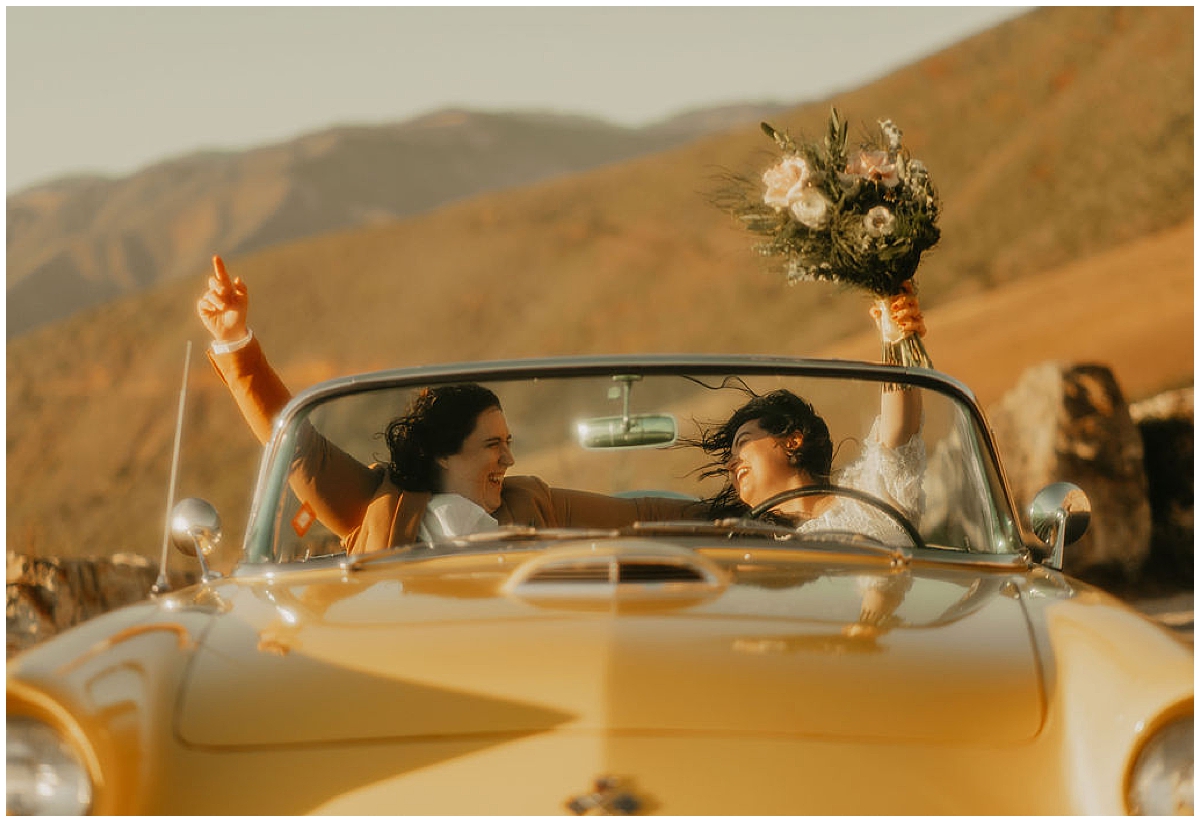 Ashlee and Amy's LGBTQ big sur elopement photos by Nadeen Sparks Photography