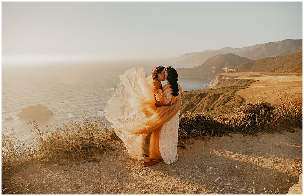Ashlee and Amy's LGBTQ big sur elopement photos by Nadeen Sparks Photography