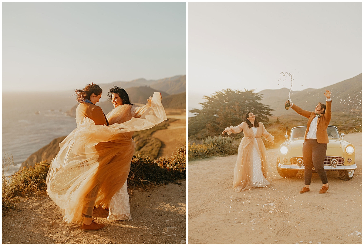 Ashlee and Amy's LGBTQ big sur elopement photos by Nadeen Sparks Photography