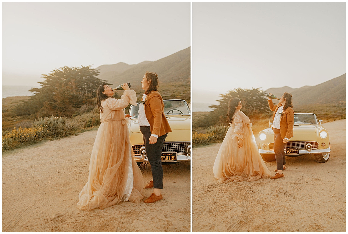 Ashlee and Amy's LGBTQ big sur elopement photos by Nadeen Sparks Photography